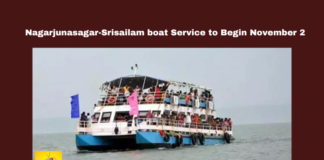 Nagarjunasagar-Srisailam boat Service to Begin November 2, Nagarjunasagar, Srisailam, launch journey, Water Fleet, Krishna River, Andhra Pradesh tourism, scenic river journey, ticket prices, weekend travel, tourism services, boat service, family travel, Andhra Pradesh, AP Live Updates, Live Updates, Breaking News, Headlines, Live News, Mango News