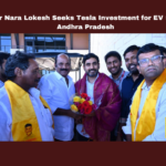 Minister Nara Lokesh Seeks Tesla Investment for EV Sector in Andhra Pradesh, Tesla, electric vehicles, Nara Lokesh, renewable energy, Anantapur, smart cities, battery storage, clean energy, sustainable solutions, Nara Lokesh, Chandrababu Naidu, Andhra Pradesh, AP Live Updates, Live Updates, Breaking News, Headlines, Live News, Mango News
