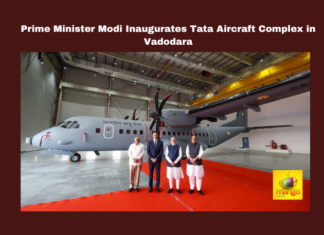Prime Minister Modi Inaugurates Tata Aircraft Complex in Vadodara, Prime Minister Modi, Tata Aircraft Complex, Vadodara, Airbus C-295, defense manufacturing, Make in India, India-Spain partnership, aerospace sector, aircraft maintenance, job creation, Modi, BJP, India, National News, Internationational News, Mango News