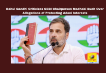Rahul Gandhi Criticizes SEBI Chairperson Madhabi Buch Over Allegations of Protecting Adani Interests, Rahul Gandhi, SEBI, Madhabi Buch, Adani Group, small investors, stock market, Modi government, hedge investors, accountability, financial irregularities, India, National News, Internationational News, Mango News