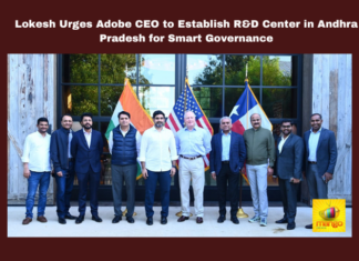 Lokesh Urges Adobe CEO to Establish R&D Center in Andhra Pradesh for Smart Governance, Nara Lokesh, Adobe, Andhra Pradesh, Santanu Narayen, R&D center, AI solutions, smart governance, Chandrababu Naidu, digital transformation, investment in tech, Andhra Pradesh, AP Live Updates, Live Updates, Breaking News, Headlines, Live News, Mango News