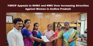 YSRCP Appeals to NHRC and NWC Over Increasing Atrocities Against Women in Andhra Pradesh, YSRCP Appeals to NHRC, NWC Over Increasing Atrocities Against Women, YSRCP, NHRC, NWC, women’s safety, Disha Act, Telugu Desam Party, crimes against women, public safety, law and order, Andhra Pradesh, AP Live Updates, Live Updates, Breaking News, Headlines, Live News, Mango News