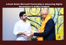 Lokesh Seeks Microsoft Partnership in Advancing Digital Governance in Andhra Pradesh, Nara Lokesh, Microsoft, Satya Nadella, Andhra Pradesh, digital governance, IT investment, AI in agriculture, Amaravati AI capital, Chandrababu Naidu, cloud computing, Andhra Pradesh, AP Live Updates, Live Updates, Breaking News, Headlines, Live News, Mango News