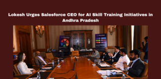 Lokesh Urges Salesforce CEO for AI Skill Training Initiatives in Andhra Pradesh , Nara Lokesh, Salesforce, Andhra Pradesh, AI skill training, Clara Shih, Einstein AI, smart governance, AI economy, AI-based industries, skill development, startups , Live updates , breaking news , Headlines , Ap IT updates , Andhrapradesh , Mango News