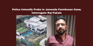 Police Intensify Probe in Janwada Farmhouse Case; Interrogate Raj Pakala , Janwada farmhouse case, Hyderabad police investigation, Mokila police, Narsingi ACP, Raj Pakala interrogation, Vijay Madduri drug test, Hyderabad family party, Section 35(3) notice, Hyderabad news, Hyderabad drug probe , Live updates , breaking news , Headlines , Hyderabad , Telangana , Mango News