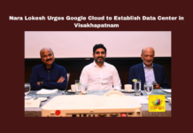 Nara Lokesh Urges Google Cloud to Establish Data Center in Visakhapatnam , Nara Lokesh Urges Google Cloud to Establish Data Center in Visakhapatnam , Breaking news , Headlines , Live updates , Ap IT updates , Vishakapatnam , Mango News