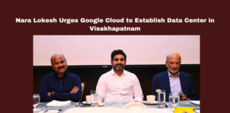 Nara Lokesh Urges Google Cloud to Establish Data Center in Visakhapatnam , Nara Lokesh Urges Google Cloud to Establish Data Center in Visakhapatnam , Breaking news , Headlines , Live updates , Ap IT updates , Vishakapatnam , Mango News