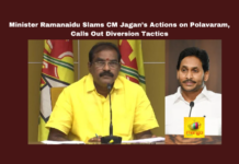 Minister Ramanaidu Slams CM Jagan’s Actions on Polavaram, Calls Out Diversion Tactics , Polavaram Project height, Minister Nimmala Ramanaidu, Jagan diversion tactics, Andhra Pradesh river linking, Polavaram central funds, Polavaram reverse tendering, Andhra dam collapse, diaphragm wall destruction, Andhra Pradesh irrigation, Jagan administration criticism , Live updates , Breaking news , Headlines , Polavaram irrigation , Ap updates , Mango News