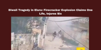 Diwali Tragedy in Eluru: Firecracker Explosion Claims One Life, Injures Six , Eluru firecracker explosion, Diwali tragedy, Andhra Pradesh firecracker safety, East Street explosion, Eluru accident, Minister Parthasarathy statement, Diwali safety measures, fireworks accident Andhra Pradesh, pothole accident, police investigation , Live updates , Breaking news , Headlines , Eluru , Tragedy , Mango News