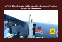 AP CM Chandrababu Naidu Launches Seaplane Tourism Project in Vijayawada, Seaplane Tourism Project in Vijayawada, Chandrababu Naidu, Seaplane Tourism, Vijayawada, Punnamighat, Srisailam, Tourism Development, K. Rammohan Naidu, Technological Advancement, AP Governance, Andhra Pradesh, AP Live Updates, Live Updates, Breaking News, Headlines, Live News, Mango News