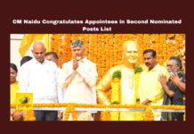 CM Naidu Congratulates Appointees in Second Nominated Posts List