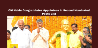 CM Naidu Congratulates Appointees in Second Nominated Posts List