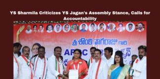 YS Sharmila Criticizes YS Jagans Assembly Stance Calls for Accountability