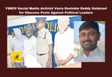 YSRCP Social Media Activist Varra Ravindar Reddy Detained for Obscene Posts Against Political Leaders