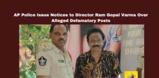 AP Police Issue Notices to Director Ram Gopal Varma Over Alleged Defamatory Posts, Notices to Director Ram Gopal Varma, Alleged Defamatory Posts, AP Police, Ram Gopal Varma, RGV, Chandrababu Naidu, Telugu Desam Party, Pawan Kalyan, Controversy, Defamation, Social Media, Vyuham, Andhra Pradesh, AP Live Updates, Live Updates, Breaking News, Headlines, Live News, Mango News