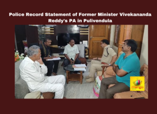 Police Record Statement of Former Minister Vivekananda Reddy's PA in Pulivendula, Pulivendula police, Vivekananda Reddy case, Krishna Reddy statement, Y.S. Vivekananda Reddy investigation, Pulivendula DSP Muralinayak, CBI complaint Pulivendula, Sunitha and Rajasekhar Reddy case, Legal investigation Pulivendula, Former minister’s PA questioned, Andhra Pradesh police investigation, Andhra Pradesh, AP Live Updates, Live Updates, Breaking News, Headlines, Live News, Mango News