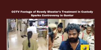 CCTV Footage of Rowdy Sheeter's Treatment in Custody Sparks Controversy in Guntur, Guntur police controversy, Arandalpet police station footage, rowdy sheeter preferential treatment, Borugadda Anilkumar abuse, police custodial misconduct, DSP interrogation allegations, netizens protest police bias, CCTV footage controversy, suspended constables, accountability in police actions, Andhra Pradesh, AP Live Updates, Live Updates, Breaking News, Headlines, Live News, Mango News