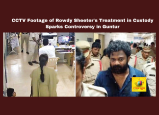 CCTV Footage of Rowdy Sheeter's Treatment in Custody Sparks Controversy in Guntur, Guntur police controversy, Arandalpet police station footage, rowdy sheeter preferential treatment, Borugadda Anilkumar abuse, police custodial misconduct, DSP interrogation allegations, netizens protest police bias, CCTV footage controversy, suspended constables, accountability in police actions, Andhra Pradesh, AP Live Updates, Live Updates, Breaking News, Headlines, Live News, Mango News