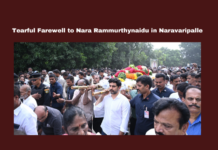 Tearful Farewell to Nara Rammurthynaidu in Naravaripalle, Nara Rammurthynaidu last rites, Chandrababu Naidu family news, Tirupati Chandragiri MLA, TDP leader funeral, Naravaripalle tributes, Rammurthynaidu obituary, Andhra Pradesh political leaders, Chandrababu Naidu brother news, celebrity tributes Tirupati, Chandragiri constituency mourning, Andhra Pradesh, AP Live Updates, Live Updates, Breaking News, Headlines, Live News, Mango News