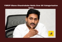 YSRCP Slams Chandrababu Naidu Over SC Categorisation Issue, SC Categorisation Issue, YSRCP Slams Chandrababu Naidu, YSRCP, SC Categorisation, AP Politics, YS Schemes, Inclusivity, TDP, Krishna Madiga, SC Welfare, YSRCP Slams, CM Chandrababu, Andhra Pradesh, AP Live Updates, Live Updates, Breaking News, Headlines, Live News, Mango News