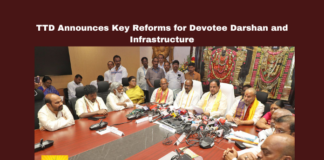 TTD Announces Key Reforms for Devotee Darshan and Infrastructure, Tirumala, TTD board meeting, BR Naidu, Sarvadarshan, Srinivasa Setu, Garuda Varadhi, Srivani Trust, Tirumala garbage removal, Saradapeetham lease, Mumtaj Hotel permits, Andhra Pradesh temple reforms, CM Chandrababu, Andhra Pradesh, AP Live Updates, Live Updates, Breaking News, Headlines, Live News, Mango News