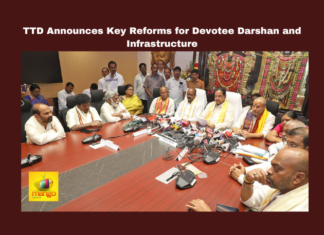 TTD Announces Key Reforms for Devotee Darshan and Infrastructure, Tirumala, TTD board meeting, BR Naidu, Sarvadarshan, Srinivasa Setu, Garuda Varadhi, Srivani Trust, Tirumala garbage removal, Saradapeetham lease, Mumtaj Hotel permits, Andhra Pradesh temple reforms, CM Chandrababu, Andhra Pradesh, AP Live Updates, Live Updates, Breaking News, Headlines, Live News, Mango News