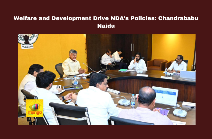 Welfare and Development Drive NDA's Policies: Chandrababu Naidu Welfare and Development Drive NDA's Policies: Chandrababu Naidu, Chandrababu Naidu, Andhra Pradesh development, welfare schemes, TDP policies, NDA governance, law enforcement, Deepam-2 scheme, Drone City Orvakallu, job creation, social media regulation, public safety, CM Chandrababu, Andhra Pradesh, AP Live Updates, Live Updates, Breaking News, Headlines, Live News, Mango News