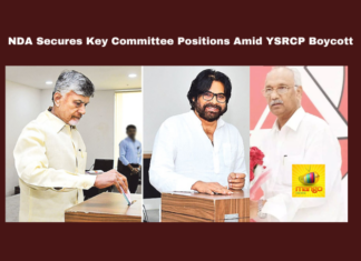 NDA Secures Key Committee Positions Amid YSRCP Boycott, Andhra Pradesh Assembly committees, PAC elections AP, Chandrababu Naidu leadership, NDA committee elections, YSRCP boycott elections, Peddireddy Ramachandra Reddy PAC, Finance Committees AP, Nara Lokesh polling supervision, Andhra Pradesh political developments, Assembly voting process, CM Chandrababu, Andhra Pradesh, AP Live Updates, Live Updates, Breaking News, Headlines, Live News, Mango News