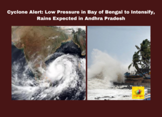 Cyclone Alert: Low Pressure in Bay of Bengal to Intensify, Rains Expected in Andhra Pradesh, Cyclone Bay of Bengal, Andhra Pradesh weather, IMD cyclone alert, Bay of Bengal low pressure, Tamil Nadu cyclone, Coastal Andhra rains, Rayalaseema heavy rains, agricultural precautions cyclone, disaster management AP, cyclone forecast India, CM Chandrababu, Andhra Pradesh, AP Live Updates, Live Updates, Breaking News, Headlines, Live News, Mango News