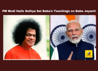PM Modi Hails Sathya Sai Baba’s Teachings on Baba Jayanti, Sathya Sai Baba, Baba Jayanti 2024, PM Modi on Sathya Sai, Ek Bharat Shrestha Bharat, Sathya Sai teachings, spiritual service, love all serve all, humanity service, Sathya Sai Mandir, education and healthcare initiatives, BJP, India, National News, Internationational News, Mango News