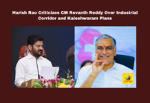 Harish Rao Criticizes CM Revanth Reddy Over Industrial Corridor and Kaleshwaram Plans, Harish Rao, Revanth Reddy, Telangana politics, industrial corridor, Kaleshwaram project, Lagachar, Telangana CM, Maharashtra election results, pharma city, Telangana government issues, political controversy, Hyderabad News, Telangana, TS Live Updates, TS Political News, Political News, Mango News