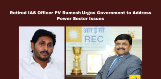 Retired IAS Officer PV Ramesh Urges Government to Address Power Sector Issues, Andhra Pradesh power sector, PV Ramesh, YS Jagan Mohan Reddy, renewable energy, SECI, power purchase agreements, electricity tariffs, IAS officers, power companies, government transparency, CM Chandrababu, Andhra Pradesh, AP Live Updates, Live Updates, Breaking News, Headlines, Live News, Mango News