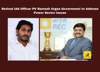Retired IAS Officer PV Ramesh Urges Government to Address Power Sector Issues, Andhra Pradesh power sector, PV Ramesh, YS Jagan Mohan Reddy, renewable energy, SECI, power purchase agreements, electricity tariffs, IAS officers, power companies, government transparency, CM Chandrababu, Andhra Pradesh, AP Live Updates, Live Updates, Breaking News, Headlines, Live News, Mango News