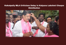 Kukatpally MLA Criticizes Delay in Kalyana Lakshmi Cheque Distribution, Kukatpally news, Madhavaram Krishna Rao, Kalyana Lakshmi scheme, cheque distribution delay, Telangana government schemes, beneficiary welfare, MLA protest, Kukatpally constituency issues, financial aid distribution, Telangana politics, Hyderabad News, Telangana, TS Live Updates, TS Political News, Political News, Mango News
