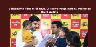 Complaints Pour In at Nara Lokesh’s Praja Darbar, Promises Swift Action, Nara Lokesh, Praja Darbar, Andhra Pradesh news, social media complaints, Mee-Seva operators, Eluru harassment case, IT Minister Andhra Pradesh, public grievances, Tadepalli employment issues, Nara Lokesh initiatives, Andhra Pradesh, AP Live Updates, Live Updates, Breaking News, Headlines, Live News, Mango News