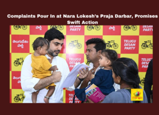 Complaints Pour In at Nara Lokesh’s Praja Darbar, Promises Swift Action, Nara Lokesh, Praja Darbar, Andhra Pradesh news, social media complaints, Mee-Seva operators, Eluru harassment case, IT Minister Andhra Pradesh, public grievances, Tadepalli employment issues, Nara Lokesh initiatives, Andhra Pradesh, AP Live Updates, Live Updates, Breaking News, Headlines, Live News, Mango News