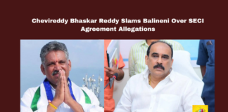Chevireddy Bhaskar Reddy Slams Balineni Over SECI Agreement Allegations, SECI agreement, Chevireddy Bhaskar Reddy, Balineni Srinivas Reddy, Andhra Pradesh politics, YSRCP allegations, SECI power deal, affordable electricity, Chandrababu Naidu, YS Jagan Mohan Reddy, Andhra Pradesh news, Andhra Pradesh, AP Live Updates, Live Updates, Breaking News, Headlines, Live News, Mango News