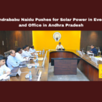 CM Chandrababu Naidu Pushes for Solar Power in Every Home and Office in Andhra Pradesh CM Chandrababu Naidu Pushes for Solar Power in Every Home and Office in Andhra Pradesh, Chandrababu Naidu, solar power, Andhra Pradesh solarisation, renewable energy, solar energy adoption, PM Surya Ghar, Kusum scheme, Kuppam project, solar energy revenue, government initiatives, CM Chandrababu, Andhra Pradesh, AP Live Updates, Live Updates, Breaking News, Headlines, Live News, Mango News