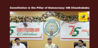 Constitution is the Pillar of Democracy: CM Chandrababu, Chandrababu Naidu, Constitution Day, BR Ambedkar, Indian democracy, Telugu leaders, Andhra Pradesh, equality, TDP, National Flag, Constitution safeguards, CM Chandrababu, Andhra Pradesh, AP Live Updates, Live Updates, Breaking News, Headlines, Live News, Mango News