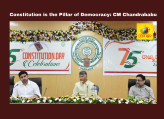 Constitution is the Pillar of Democracy: CM Chandrababu, Chandrababu Naidu, Constitution Day, BR Ambedkar, Indian democracy, Telugu leaders, Andhra Pradesh, equality, TDP, National Flag, Constitution safeguards, CM Chandrababu, Andhra Pradesh, AP Live Updates, Live Updates, Breaking News, Headlines, Live News, Mango News