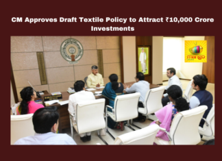 CM Approves Draft Textile Policy to Attract ₹10000 Crore Investments, Chandrababu Naidu, Andhra Pradesh, textile policy, ₹10,000 crore investments, job creation, rural employment, women empowerment, SC/ST/BC incentives, garment industry, Andhra Pradesh economy, CM Chandrababu, Andhra Pradesh, AP Live Updates, Live Updates, Breaking News, Headlines, Live News, Mango News