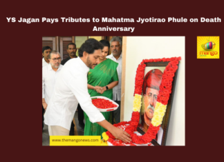 YS Jagan Pays Tributes to Mahatma Jyotirao Phule on Death Anniversary, YS Jagan Mohan Reddy, Jyotirao Phule death anniversary, YSRCP leaders, social justice, women’s education, BC communities, Tadepalli event, floral tributes, marginalized communities, YSRCP governance, Andhra Pradesh, AP Live Updates, Live Updates, Breaking News, Headlines, Live News, Mango News