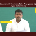 Gudivada Amarnath Condemns False Propaganda Against YS Jagan Mohan Reddy, YS Jagan Mohan Reddy, SECI power agreement, Gudivada Amarnath, false propaganda, Andhra Pradesh politics, Chandrababu Naidu, power tariff reduction, SECI deal benefits, coalition government failures, industrialist meetings, Andhra Pradesh, AP Live Updates, Live Updates, Breaking News, Headlines, Live News, Mango News