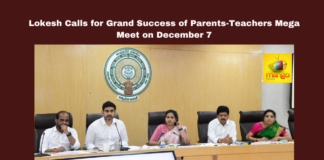 Lokesh Calls for Grand Success of Parents-Teachers Mega Meet on December 7, Nara Lokesh, Parents-Teachers Mega Meet, Andhra Pradesh education, academic system, public participation, education reforms, December 7, political neutrality, student development, school progress, community involvement, Andhra Pradesh, AP Live Updates, Live Updates, Breaking News, Headlines, Live News, Mango News