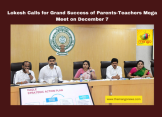 Lokesh Calls for Grand Success of Parents-Teachers Mega Meet on December 7, Nara Lokesh, Parents-Teachers Mega Meet, Andhra Pradesh education, academic system, public participation, education reforms, December 7, political neutrality, student development, school progress, community involvement, Andhra Pradesh, AP Live Updates, Live Updates, Breaking News, Headlines, Live News, Mango News
