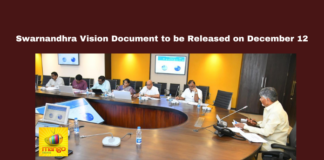 Swarnandhra Vision Document to be Released on December 12, Swarnandhra Vision, Andhra Pradesh, Vision Document 2047, Chandrababu Naidu, state development, poverty-free society, water conservation, skill development, farming technology, sustainable growth, NITI Aayog, Andhra Pradesh, AP Live Updates, Live Updates, Breaking News, Headlines, Live News, Mango News