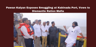 Pawan Kalyan Exposes Smuggling at Kakinada Port, Vows to Dismantle Ration Mafia, Pawan Kalyan, Kakinada Port, smuggling, PDS rice, ration mafia, Andhra Pradesh, illegal activities, security, Kakinada port inspection, rice smuggling, port security, Andhra Pradesh, AP Live Updates, Live Updates, Breaking News, Headlines, Live News, Mango News