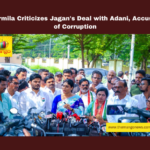 YS Sharmila Criticizes Jagan's Deal with Adani, Accuses Him of Corruption, YS Sharmila, Jagan Mohan Reddy, Adani deal, corruption, Andhra Pradesh, electricity deal, political criticism, Gangavaram Port, American investigation, political accountability, AP Congress, Andhra Pradesh, AP Live Updates, Live Updates, Breaking News, Headlines, Live News, Mango News