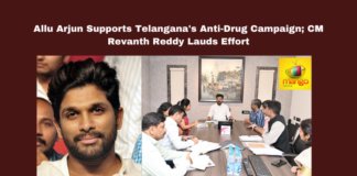 Allu Arjun Supports Telangana's Anti-Drug Campaign; CM Revanth Reddy Lauds Effort, Allu Arjun, anti-drug campaign, Telangana, Hyderabad, CM Revanth Reddy, drug-free Telangana, awareness campaign, Say No To Drugs, rehabilitation efforts, social responsibility, healthy society, Hyderabad News, Telangana, TS Live Updates, TS Political News, Political News, Mango News