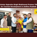 Union Minister Gajendra Singh Shekhawat Praises TDP's Push for Tourism Development in Andhra Pradesh, Akhanda Godavari Project, Pushkar Ghats, Andhra Pradesh tourism, Union Tourism Minister, PRASAD Scheme, Rammohan Naidu, Simhachalam temple, Annavaram temple, Krishna Karnataka festivals, Carnatic music, AP cultural heritage, Andhra Pradesh, AP Live Updates, Live Updates, Breaking News, Headlines, Live News, Mango News